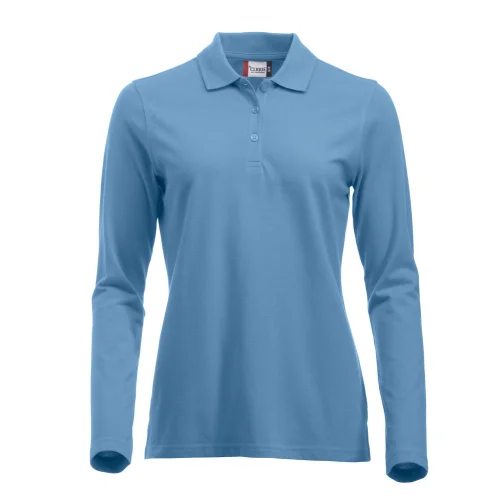 Polo clásico de manga larga para mujer ref 28247 - Azul Claro
