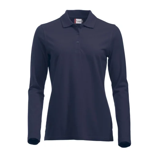 Polo clásico de manga larga para mujer ref 28247 - Marino