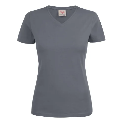 Camiseta Cuello V para Mujer con Costuras Reforzadas Ref 2264025 - Gris Acero
