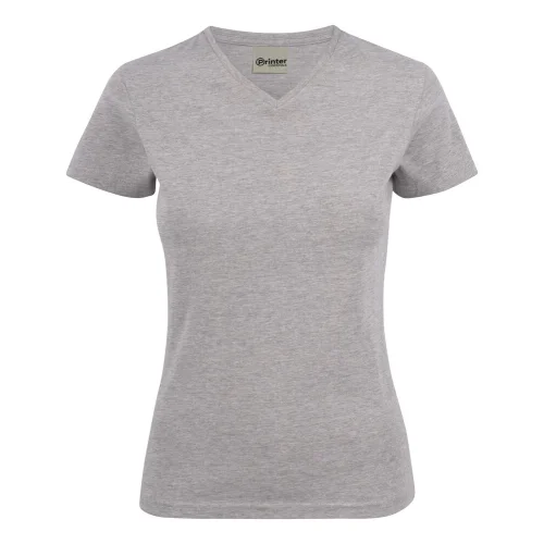 Camiseta Cuello V para Mujer con Costuras Reforzadas Ref 2264025 - Gris Marengo