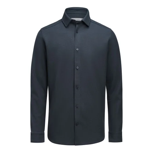 Camisa de punto waffle hombre James Harvest Hicksville Ref 2113043 - Marino