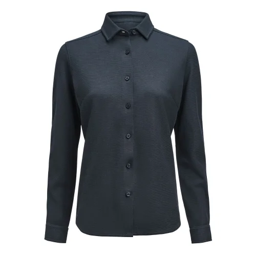 Camisa de punto waffle mujer James Harvest Hicksville Ref 2123034 - Marino
