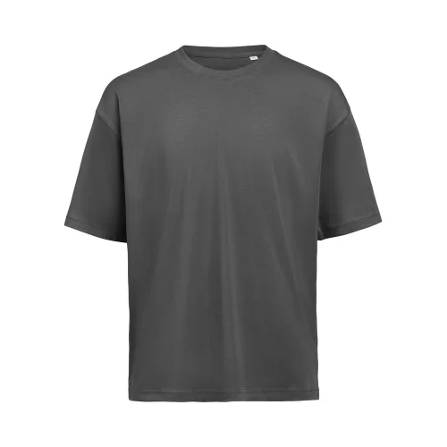 Camiseta unisex holgada de algodón orgánico Untagged Movement UM Ref 3410020 - Charcoal