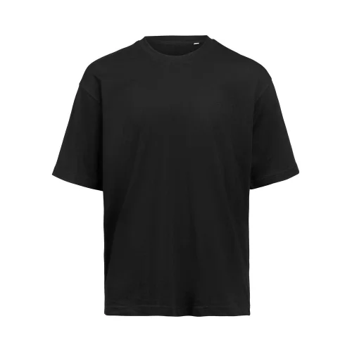 Camiseta unisex holgada de algodón orgánico Untagged Movement UM Ref 3410020 - Negro