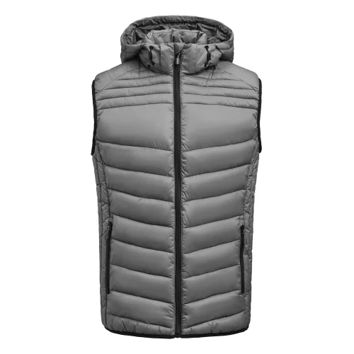 Chaleco acolchado con capucha desmontable hombre Printer Base Ref 2261081 - Gris Acero