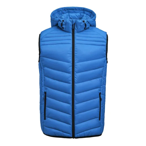 Chaleco acolchado con capucha desmontable hombre Printer Base Ref 2261081 - Ocean Blue