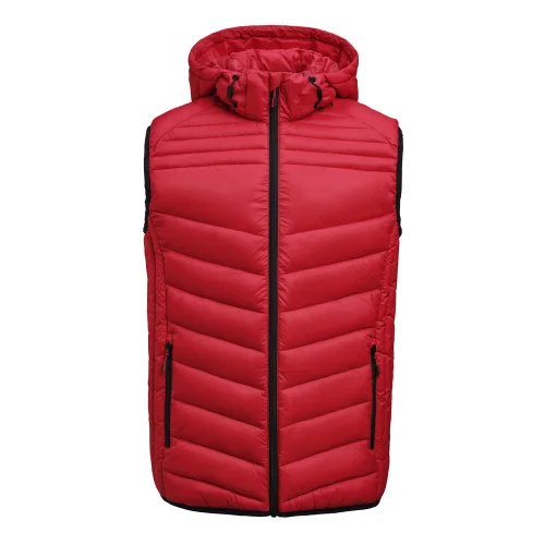 Chaleco acolchado con capucha desmontable hombre Printer Base Ref 2261081 - Red