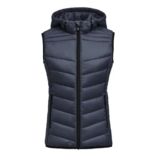 Chaleco acolchado con capucha desmontable mujer Printer Base Ref 2261082 - Dark Navy