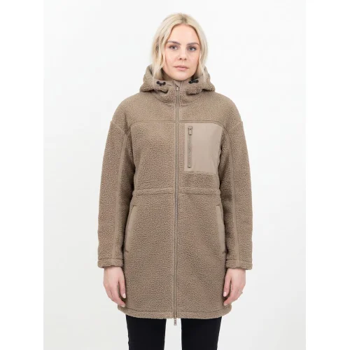 Chaqueta polar con capucha mujer James Harvest Montana Pile Ref 2121507 - Nogal
