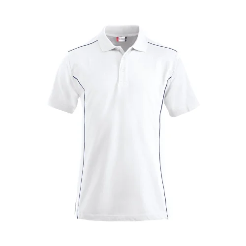 Polo Piqué con Cuello de Espiga REF 28222 - Blanco