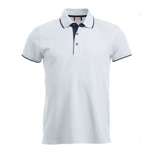 Polo con Contraste y botones Ref 28242 - Blanco