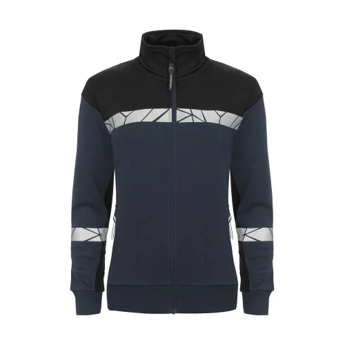 Sudadera de trabajo con cremallera completa mujer Projob 7105 Ref 647105 - Marino Negro
