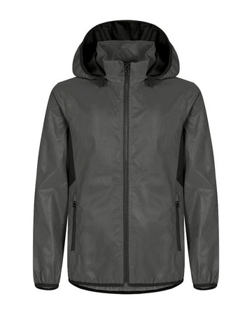 Chaqueta cortavientos juvenil reflectante con capucha ref 200963