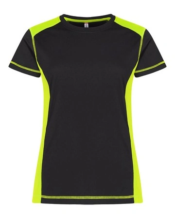 Camiseta mujer de poliester con detalles a contraste ref 29377