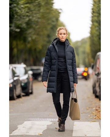 Chaqueta larga de invierno con capucha para mujer ref 2121049