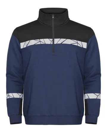 Sudadera de trabajo con media cremallera projob 7102
