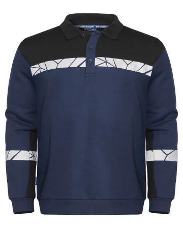 Sudadera polo de trabajo con botones projob 7100